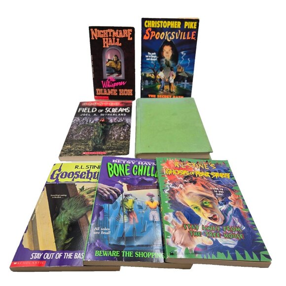 Teen Horror Book Lot R.L Stine Diane Moh Nightmare Hall Joel Sutherland Goosebum - Picture 1 of 16